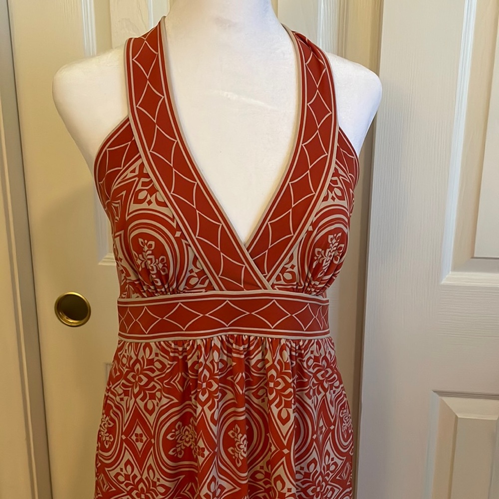 BCBGMaxAzria halter dress, sz Small